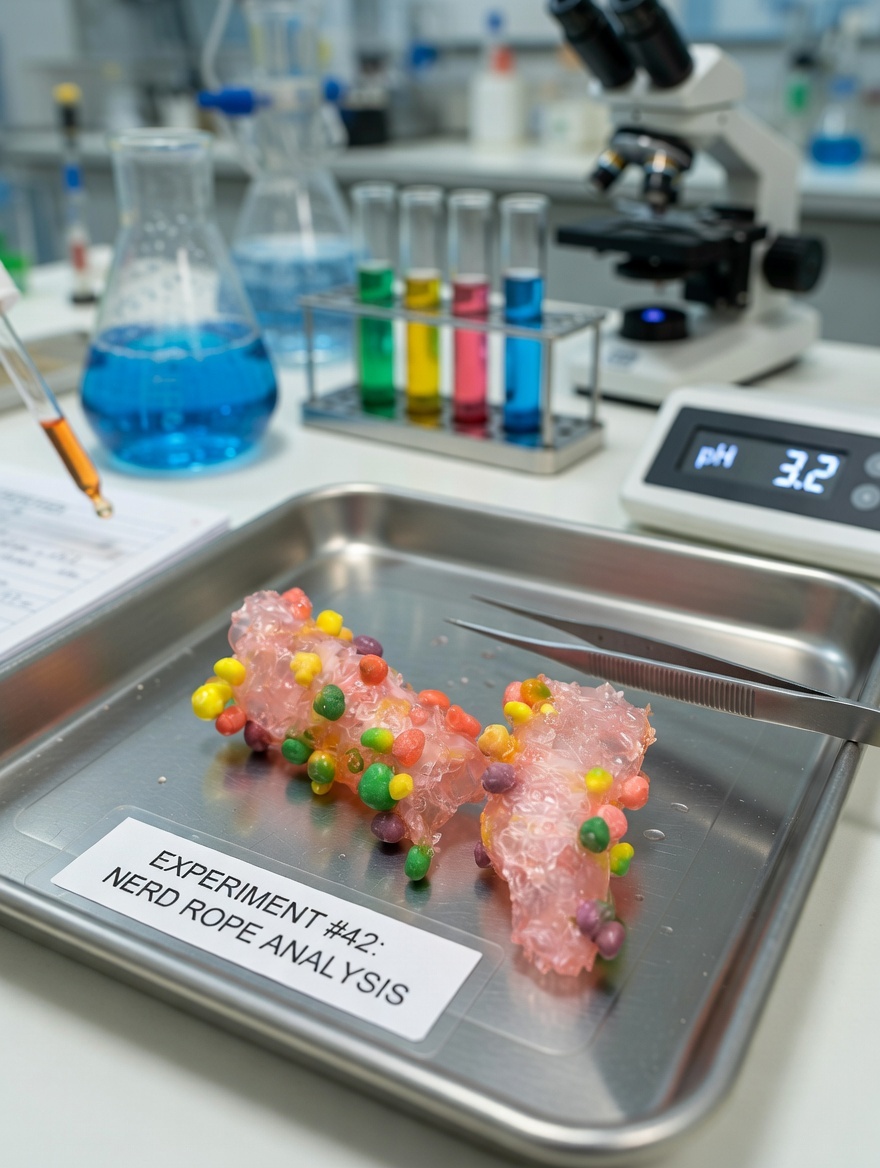 Nerd Rope Refraction – Freeze-dried heterogeneous rope specimen